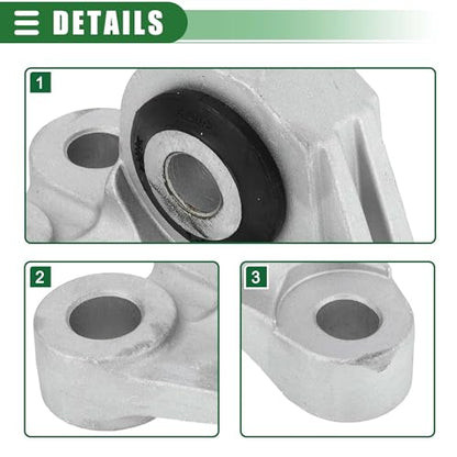Motoforti Engine Motor Mount, Engine Mounting, for Jeep Renegade 1.3L, 2.4L 2015-2020, No.68363996AA, Silver Tone
