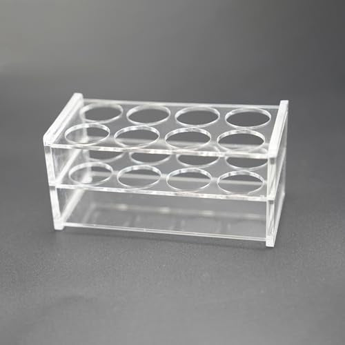 1 Pcs Clear Acrylic Test Tube Rack, 8 Wells for 50mL Tubes, 30mm Diameter - size: 30mm