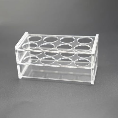 1 Pcs Clear Acrylic Test Tube Rack, 8 Wells for 50mL Tubes, 30mm Diameter - size: 30mm