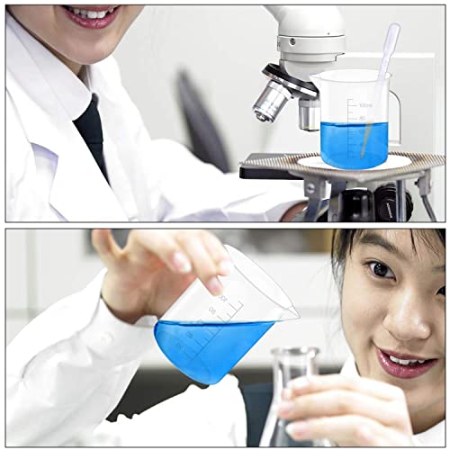 12 Pcs 10 Oz Transparent Experiment Measuring Cup - size: 300ml (10oz) - Pack of 12