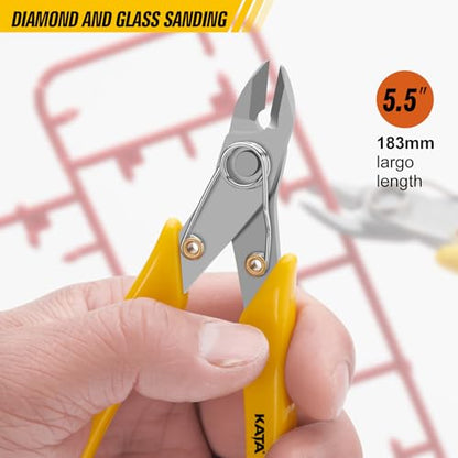 KATA 5.5" Micro Wire Cutters, Flush Cutters for Electronics & DIY Crafts - color: 5.5 Inch