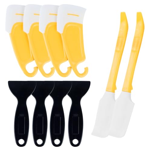 3D Resin Printer Accessories: 10Pcs Silicone Spatula & Plastic Scraper for Resin Cleaning and Film Protection
