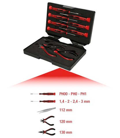 Precision tool set, 10 pcs