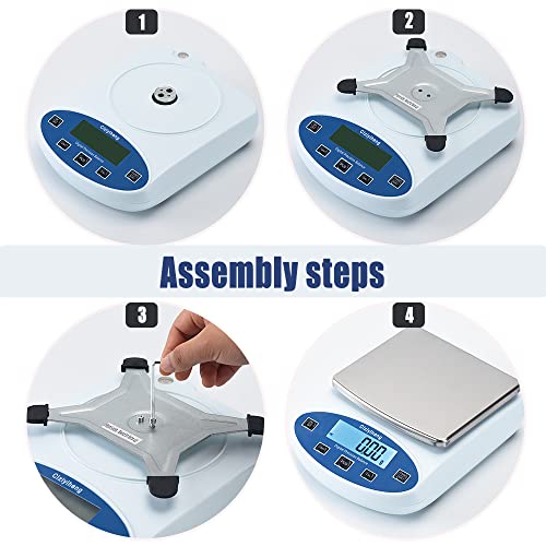 Lab Scale Balance Electronic Scales 5000g*0.01g high Precision Laboratory Digital Analytical Balance Gram Scale 0.01g Accuracy Digital Scientific Scale【Includes 500g*2 Weights】