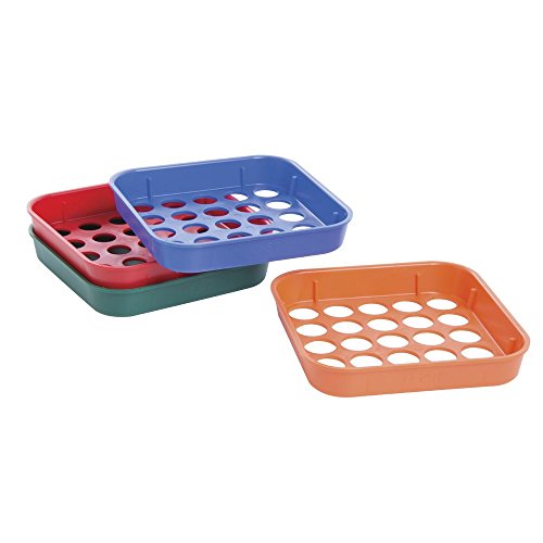 MMF Industries Coin Sorter Trays | 4 Color-Coded Trays | Durable High-Impact Plastic Construction | Assorted Colors | Coin Counters & Coin Sorters | Pennies To Quarters. - size: 5.25" X 3.87 "