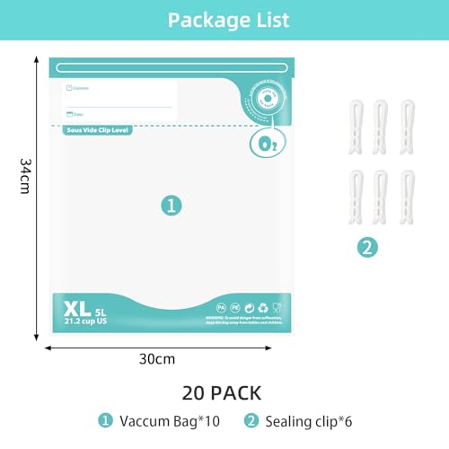 3D Printer Filament Storage Bag Vacuum Kit,20Pcs Spool Storage Sealing Bags - size: 30*34*20pcs