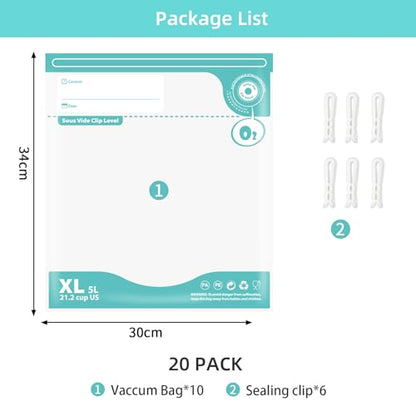 3D Printer Filament Storage Bag Vacuum Kit,20Pcs Spool Storage Sealing Bags - size: 30*34*20pcs