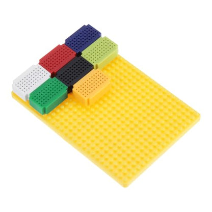 PATIKIL 7pcs Mini Breadboard Solderless Breadboard 55 Tie Points 7 Color