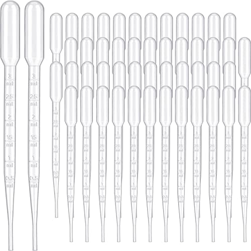 Kingdder 3000 Pcs Plastic Transfer Pipettes, 3 Ml Graduated Disposable - size: 3 ml
