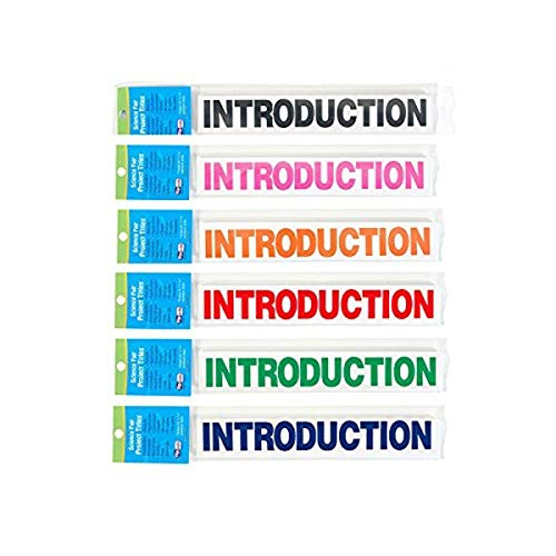 Flipside Products Science Fair Titles, 8.5" x 1.375" (Pack of 24), Assorted Colors - color: Assorted Colors