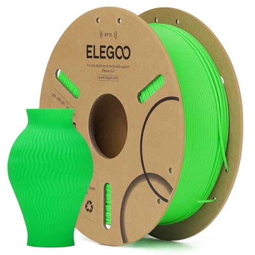 ELEGOO RFID PLA 3D Printer Filament 1.75mm Neon Green 1KG - color: Rfid Neon Green