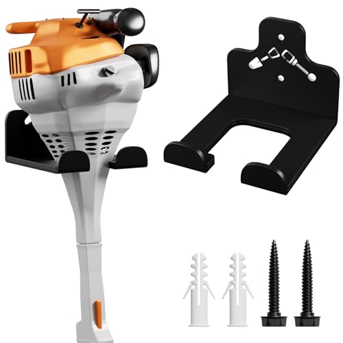 Garage Organizer Trimmer Rack Wall Mount, Weedeater Hanger, Black, 1 Pack - color: Black 1 Pack