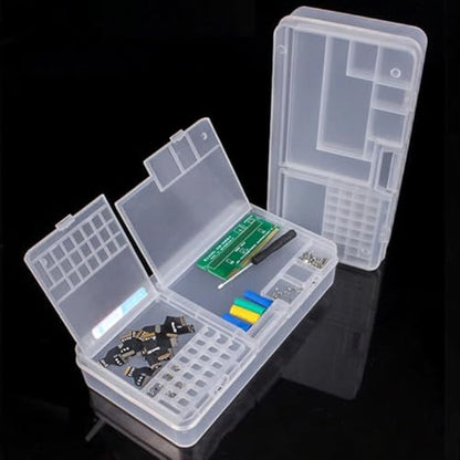 HZY SS-001A Mini Tool Box, Portable Multi-function Mobile Phone Motherboard Storage Box Durable Plastic Organizer Container Screw Organizer For Nuts, Bolts, Screws, Nails, Small Hardware - style: SS-001A Mini Tool Box