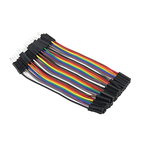 Antrader Breadboard Jumper Wires 40 Pin 10CM Male to Female Jumper Cable - size: 3.9 Inch (10cm), style: 40 Pin (M/F)