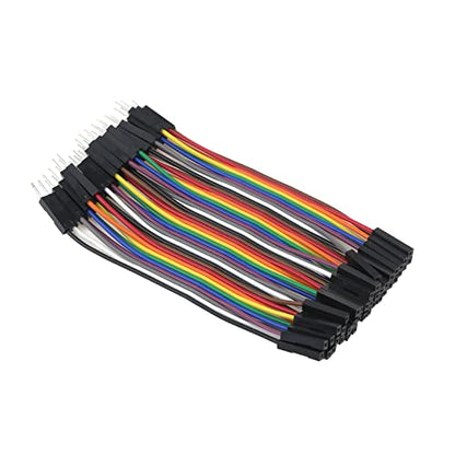 Antrader Breadboard Jumper Wires 40 Pin 10CM Male to Female Jumper Cable - size: 3.9 Inch (10cm), style: 40 Pin (M/F)