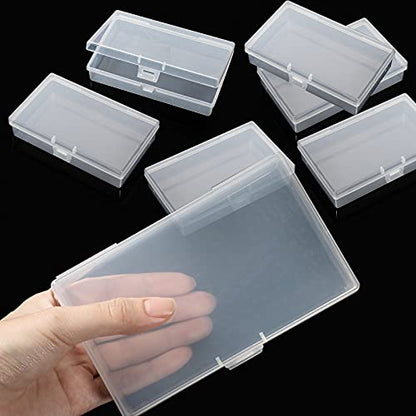 Jetec 18 Pieces Small Clear Plastic Storage Box, 5.2 x 3 x 1.2 Inch - size: 5.2 x 3 x 1.2 Inch