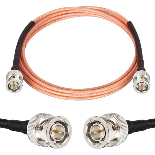 XRDS 6ft Flexible HD-SDI Cable, BNC to BNC Video Cable 75 Ohm RG179 Extension for 4K 1080P 3G HD SDI Camera Monitor Recorder - color: Brown, size: 6 FT