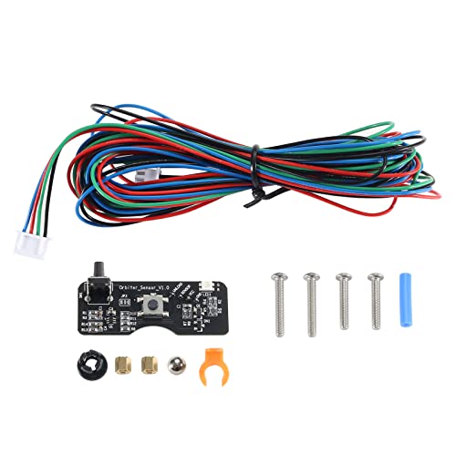Bczamd Filament Runout Detect Sensor Kit for 3D Printer Sherrpa Extruder 1.75mm Printing Material Break Module with 2.5M Cable for Vorontrident 2.4 Mainboard Support RRF-Klipper Firmware Imdinnogo