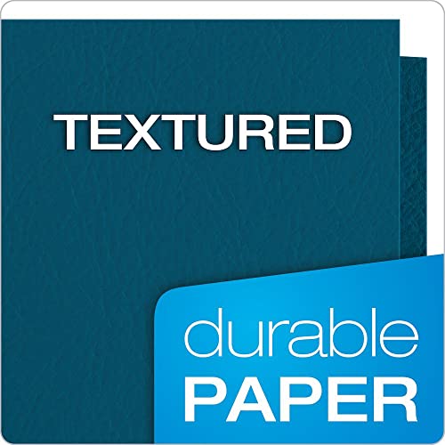 Oxford Twin-Pocket Folders, Textured Paper, Letter Size, Blue, Holds 100 Sheets, (57502EE), 25 Count, (Pack of 5) - color: Blue, size: 25 Count (Pack of 5)