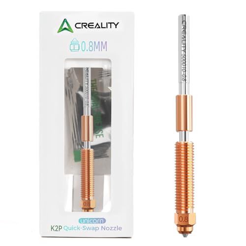 Creality Official K2 Plus Nozzle, 0.8mm 1 PCS Quick-Swap 3D Printer Nozzle Copper Alloy and Hardened Steel Nozzle for 3D Printer K2 Plus, K2, K2 Pro, Creality Hi - style: 1PCS 0.8mm