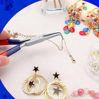Bent Needle Nose Pliers with Serrated Jaw - style: Bent Needle Nose Pliers