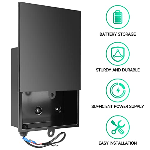 Briidea Battery Box Apply to Deer Feeders, Door Openers or Vehicular Swing Gates, Durable and Weatherproof - style: 12V
