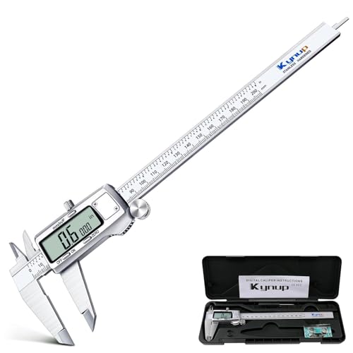 Kynup Digital Caliper 8 inch, Caliper Measuring Tool, Vernier Caliper - color: Silver, size: 8 Inch