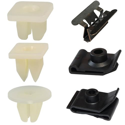 Woodzdon 72pcs Hood Insulation Retaining Clip Fender Liner Screw Grommet - size: 8 Size 72pcs