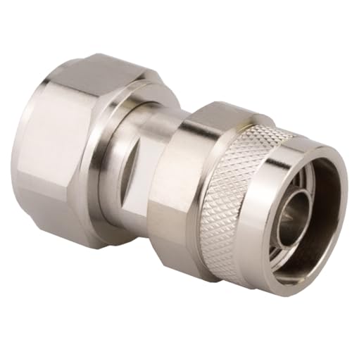 4.3/10 Mini Din Male to N Male Adapter 4.3-10 MiniDIN to N Adaptor Low PIM 160dBc - color: 4.3-10 Male to N Male
