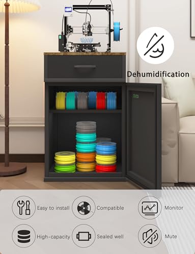 Filament Storage Moisture-Proof,25% RH Control 40 Rolls - color: BLACK