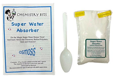 Super Water Absorber with Sodium Polyacrylate - Chemistry Bits Polymer Experiment Kit