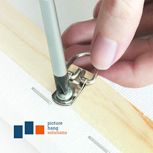 D Ring Picture Hangers with Screws - 300 Pack - Bulk D Rings - Pro Quality Hangers, Picture Hanging Hardware, Dring, Small D Ring Picture Hangers - Picture Hang Solutions. - size: 300 Pack