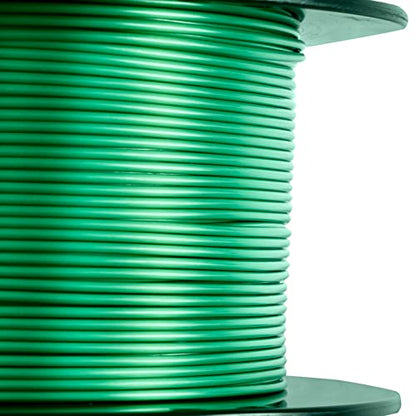 HATCHBOX Metallic Finish PLA 3D Printer Filament, Dimensional Accuracy +/- 0.03 mm, 1 kg Spool, 1.75 mm, Green - color: Green