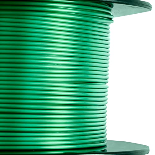 HATCHBOX Metallic Finish PLA 3D Printer Filament, Dimensional Accuracy +/- 0.03 mm, 1 kg Spool, 1.75 mm, Green - color: Green