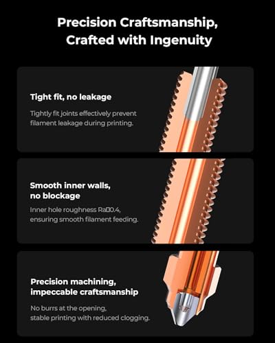 Creality Official K1C/K1 SE Nozzle, 0.4mm 1 PCS Quick-Swap 3D Printer K2 SE Nozzle, Copper Alloy and Hardened Steel with Titanium Alloy Heat Break for K1C, K1 SE, K2 SE, Ender 3 V3 SE/KE, Ender 3 V3 - style: 1PCS 0.4mm