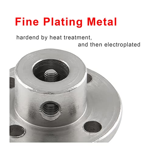 8mm Flange Shaft Coupling, 4 PCS - size: 8mm, style: 4PC