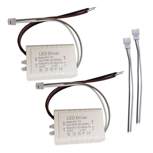LED Driver 4-7W for Single Color Ceiling Strip Spot Light Module Panel, Replacement LED Power Supply Transformer Adapter Starter, Input AC85-265V Output DC12-25V - style: SF 4-7W 1CCT