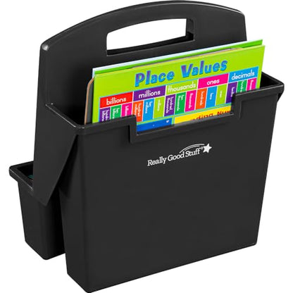 Really Good Stuff Easy to Clean On-The-Go Caddy Super-Sturdy with Handle