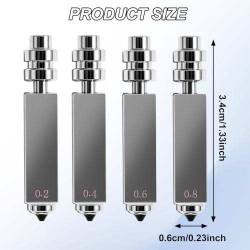 4Pcs 0.2mm-0.8mm Integrated Hardened Steel Nozzles for Anycubic 3D Printers, High Flow High Speed Throat Tube Hot End for Kobra X Quick-Swap 3D Printer Accessories Print Head