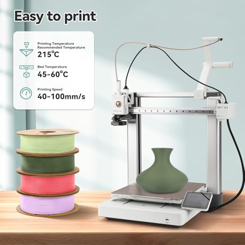 3DHoJor Matte PLA 3D Printing Filament Olive Green,1KG - color: Olive Green