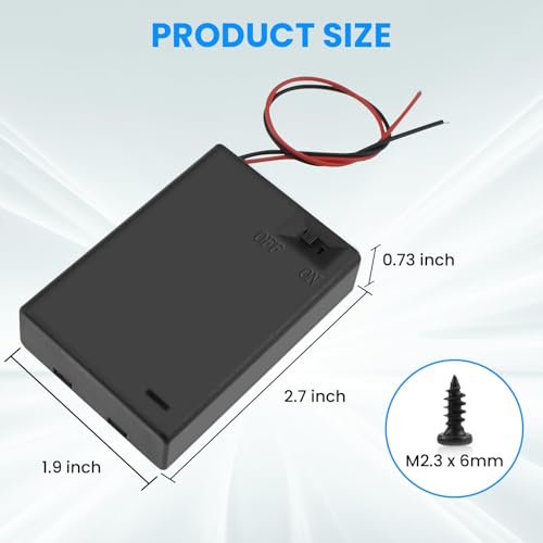 SDTC Tech 3 x 1.5V AA Battery Holder with Wires - size: 3AA