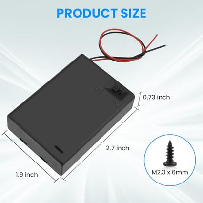 SDTC Tech 3 x 1.5V AA Battery Holder with Wires - size: 3AA
