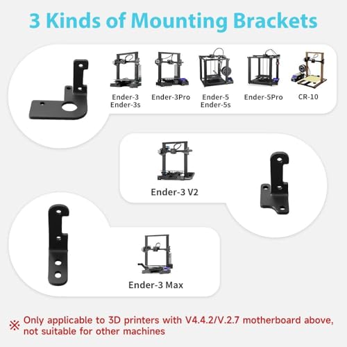 Creality CR Touch Auto Bed Leveling Sensor Kit for 3D Printer with Metal Push Pin for Ender 3/Ender 3 V2/Ender 3 Pro/3 Max/Ender 5 pro/CR-10 with 32 Bit V4.2.2/V4.2.7 Mainboard
