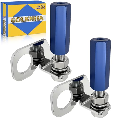 2PCS Dirt Bike Flag Mount, Motorcycle Motocross Dune Flag, Motorcycle Flag Mount, 22.5mm Rear Axle Mounting Holder Set for Quick Install 1/4" Whip Flag Pole-Blue