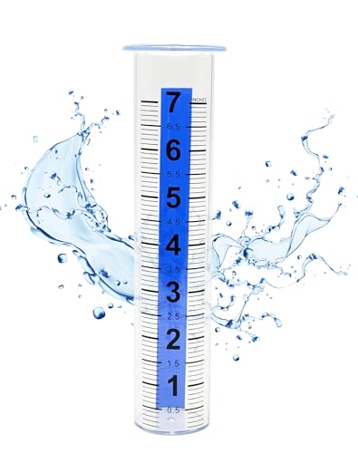 7" Plastic Rain Gauge Replacement Tube, 8.23 x 2.24 x 1.65 inches Cold Resistance Crack Resistance for Outdoor Garden Yard Home, 1PCS - size: 1PCS