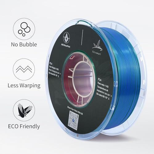 PLA 3D Printer Filament, Triple Color Silk PLA Filament, Dimensional Accuracy +/- 0.02 mm, 1 kg Spool(2.2lbs), 1.75 mm, Red Green Blue - color: 1kg Red Green Blue