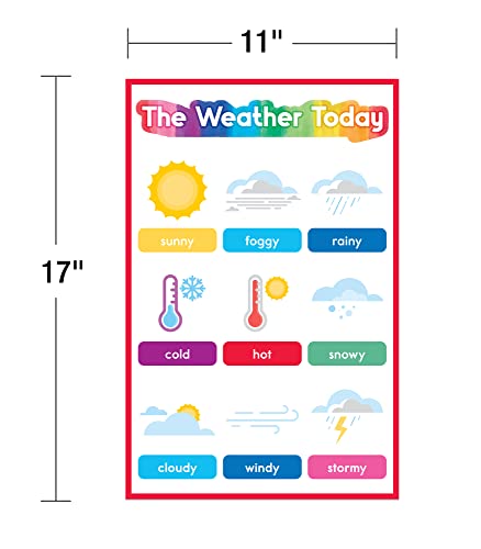 Carson Dellosa 16-Piece Early Learning Posters, 8.5" x 11" Colors, Numbers - style: Early Learning