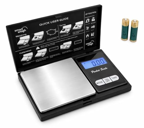 Smart Weigh Precision Pocket Gram Scale, 200g x 0.01g, ct, DWT & ozt Units - size: 200g / 0.01g