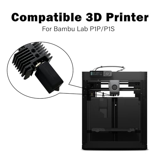 P1S/P1P 0.4MM Hotend Assembled Extruder Printhead Kit Hardened Steel Nozzle - color: For P1P/P1S 0.4