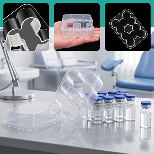 2-Pack 3mL Vial Storage Case, 10-Slot Insulin & GLP-1 Organizer - size: 3ml 10-slot 2pcs